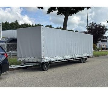 Schamelwagen 8m met huif, Hulco Rota, 3asser, huifaanhanger, beschikbaar voor biedingen