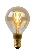 Lucide LED Bulb - Filament lamp Ø 4,5 cm LED Dimb. E14 3W, Verzenden, Nieuw, Trendy verlichting, E14 (klein)