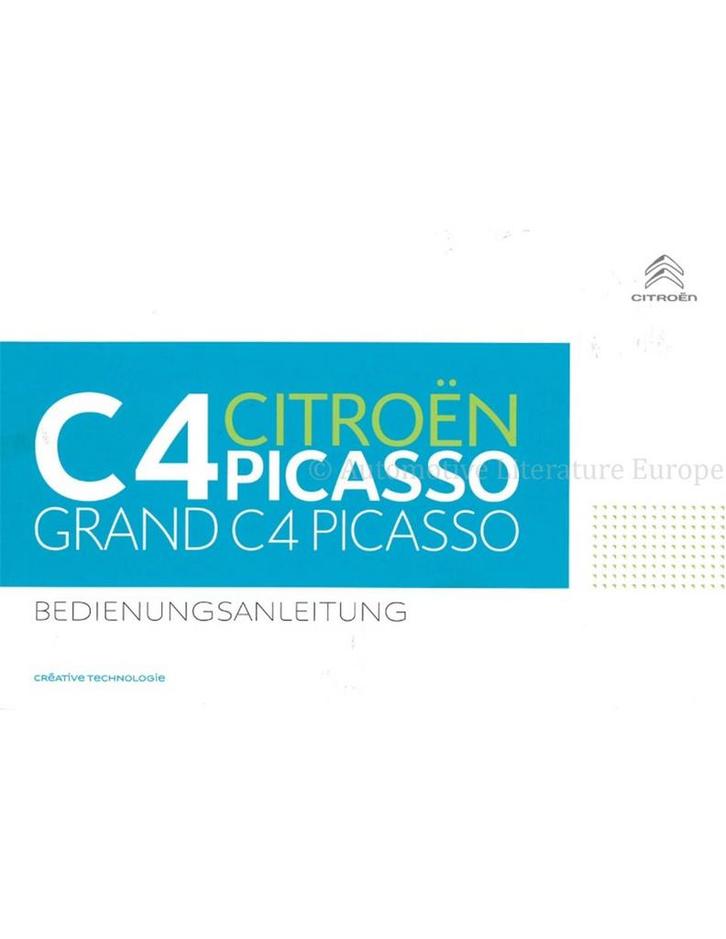 2016 CITROEN C4 (GRAND) PICASSO INSTRUCTIEBOEKJE DUITS, Auto diversen, Handleidingen en Instructieboekjes