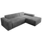 Gestoffeerde Hoekbank Vals Rechts - 250 x 183 x 71 cm - Grij, Huis en Inrichting, Verzenden, Nieuw
