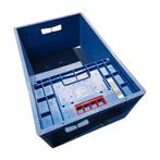 Stapelbak 600x400x260 mm met grijpopening inklapbaar, PP,, Gebruikt, 40 tot 60 cm, 50 tot 75 cm, Bak of Kist