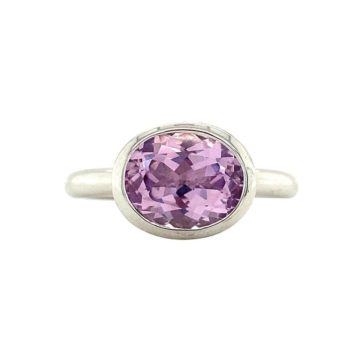 Witgouden Bron Jewelry ring Sushi 14 krt, Sieraden, Tassen en Uiterlijk, Ringen, Roze, Zo goed als nieuw, Met edelsteen, Goud