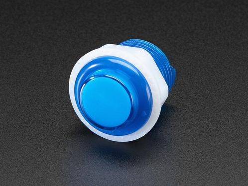 Mini LED Arcade Button - 24mm Translucent Blue Adafruit 3432, Hobby en Vrije tijd, Elektronica-componenten, Verzenden