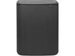 Brabantia Bo Touch Bin Prullenbak - 60 liter - Mineral, Verzenden, Zo goed als nieuw