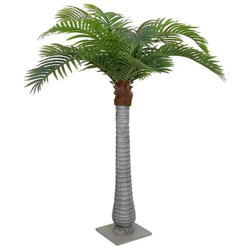 vidaXL Kunstpalmboom 15 blaadjes 200 cm groen, Huis en Inrichting, Woonaccessoires | Kunstplanten en Kunstbloemen, Nieuw, Verzenden