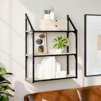 vidaXL Wandrek 3-laags 60x21x78,5 cm bewerkt hout sonoma, Huis en Inrichting, Woonaccessoires | Wandplanken en Boekenplanken, Verzenden