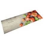 vidaXL Keukenmat wasbaar tomatenprint 45x150 cm fluweel, Tuin en Terras, Deurmatten, Verzenden, Nieuw