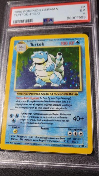 Turtok- Blastoise Graded card - Basis Set - Blastoise - PSA, Hobby en Vrije tijd, Verzamelkaartspellen | Pokémon