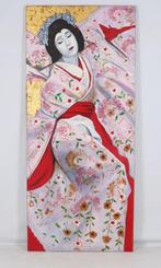 Louis Nagelkerke (1949) - Geisha in roze kimono