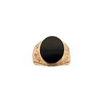 Ring - 14 karaat Roségoud Onyx - Onyx - Massief Onyx, Nieuw