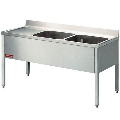 Spoeltafel met 2 kuipen, 1 links druipvlak, met onderstel |, Zakelijke goederen, Horeca | Keukenapparatuur, Nieuw in verpakking