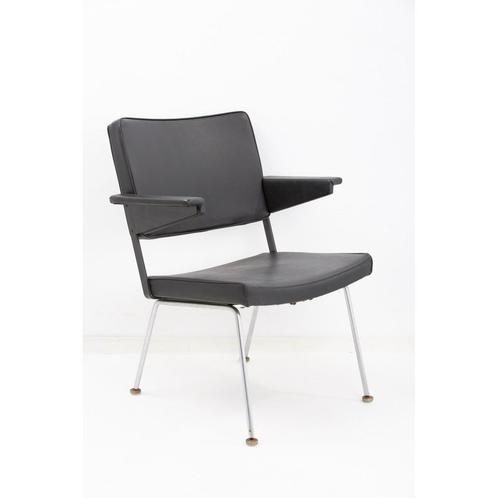 Gispen Cordemeyer 1265 design fauteuils stoelen gebruikt, Huis en Inrichting, Stoelen, Zwart, Gebruikt, Metaal, Stof, Ophalen of Verzenden