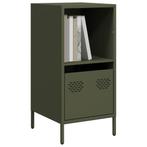 vidaXL Dressoir 35x39x73,5 cm koudgewalst staal olijfgroen, Verzenden, Nieuw, Metaal