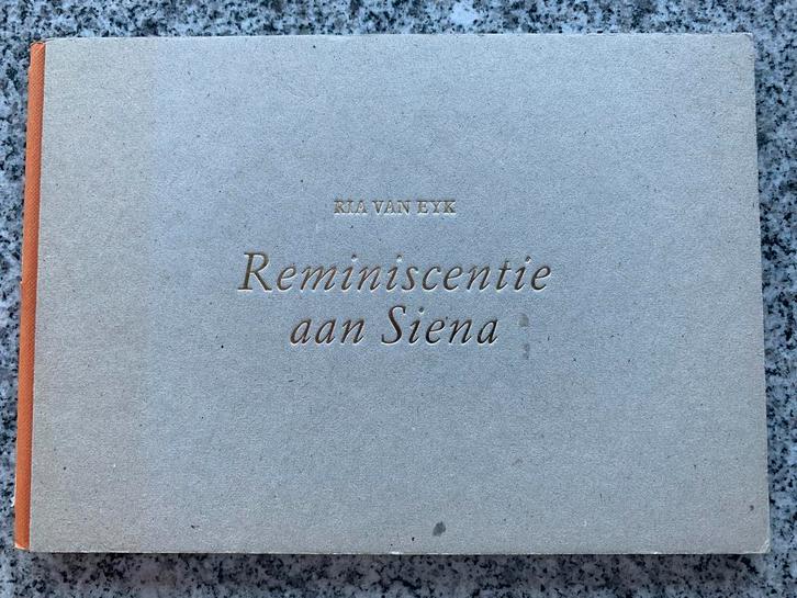 Reminiscentie aan Siena, Boeken, Kunst en Cultuur | Beeldend, Overige onderwerpen, Gelezen, Verzenden