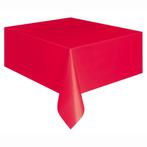 Rood Tafelkleed Plastic 2,74m, Verzenden, Nieuw