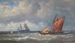 Jan Frederik Schutz (1817-1888) - Sailing Boats off a