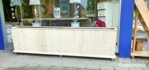 Vele verschillende soorten bloembakken / plantenbakken hout, Tuin en Terras, Bloembakken en Plantenbakken, 60 cm of meer, 100 cm of meer