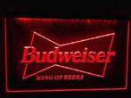 Budweiser neon bord lamp LED cafe verlichting reclame lichtb, Verzamelen, Verzenden, Nieuw