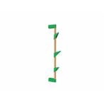 Cascando wandkapstok Bamboo wall 3 eikenhout - groene haken, Huis en Inrichting, Verzenden, Nieuw