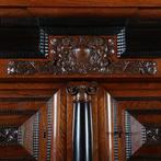 Markante 4-deurskast uit de gouden eeuw met veel ebbenhout N, Antiek en Kunst, Ophalen of Verzenden