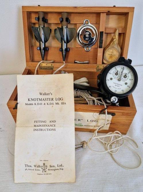 Knotmaster sleeplog - T. Walker & Son Ltd. - Glas, Hout, rvs, Antiek en Kunst, Curiosa en Brocante