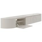 Aura curved TV-Meubel zwevend beige 240 cm, Overige materialen, Nieuw, Ophalen of Verzenden, 200 cm of meer