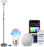 Vloerlamp - Staande lamp LED - 175 cm - Grijs - Aigostar •, Huis en Inrichting, Verzenden, Nieuw