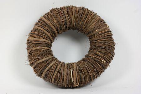 Krans Mactan Grass Naturel 45cm. twijgenkrans, Huis en Inrichting, Woonaccessoires | Kunstplanten en Kunstbloemen, Nieuw, Ophalen of Verzenden