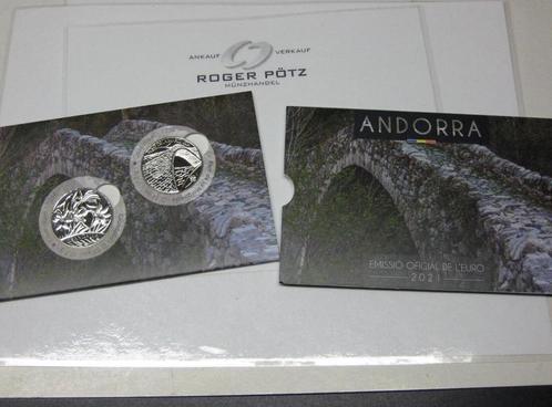 2,50 Euro Andorra 2 x 1,25 Euro 2021 Gedenkmunten Margine..., Postzegels en Munten, Munten | Europa | Euromunten, Verzenden