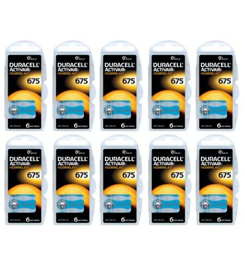 Duracell Hoorapparaat batterij DA675 blauw (60 stuks), Diversen, Verpleegmiddelen, Nieuw, Ophalen of Verzenden