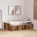 vidaXL Bedframe met lade met opslag Oud Hout 90 x 200 cm, Verzenden, Nieuw, Bruin, Hout