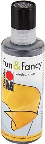 Marabu Sticker- en glasverf zwart op waterbasis 80ml - Fun &, Verzenden, Nieuw