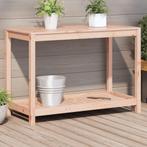 vidaXL Oppottafel met schap 108x50x75 cm massief douglashout, Verzenden, Nieuw