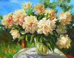 Natalia Yudina (1978) - Still life, Peonies