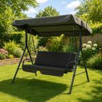 Schommelbank met luifel - 158 x 113 x 151 cm | grijs, Tuin en Terras, Verzenden, Nieuw