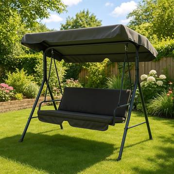 Schommelbank met luifel - 158 x 113 x 151 cm | grijs beschikbaar voor biedingen