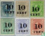 Suriname - Willem III, met opdruk - 1898, Postzegels en Munten, Postzegels | Suriname, Verzenden, Gestempeld