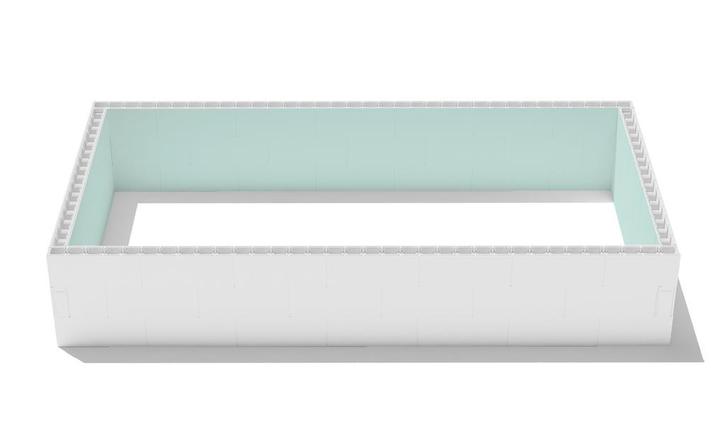 High Density Polystyreen zwembad blokkenset - 8,00 x 4,00 x, Tuin en Terras, Zwembad-toebehoren, Nieuw, Verzenden