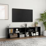 vidaXL Tv-meubel 149x30x52 cm bewerkt hout hoogglans zwart, Huis en Inrichting, Kasten | Televisiemeubels, 100 tot 150 cm, Verzenden