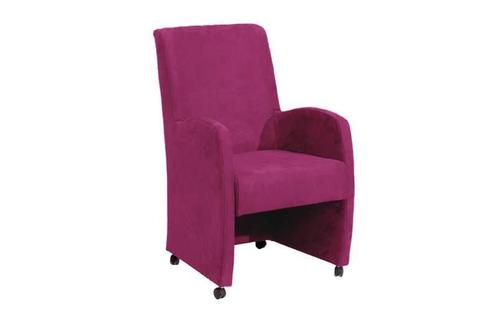Eetkamerstoel Paulo - eetkamerstoelen - Roze, Huis en Inrichting, Stoelen, Nieuw, Stof
