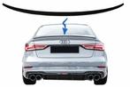 Spoiler Audi A3 8V Limousine Glans Zwart, Nieuw, Ophalen of Verzenden