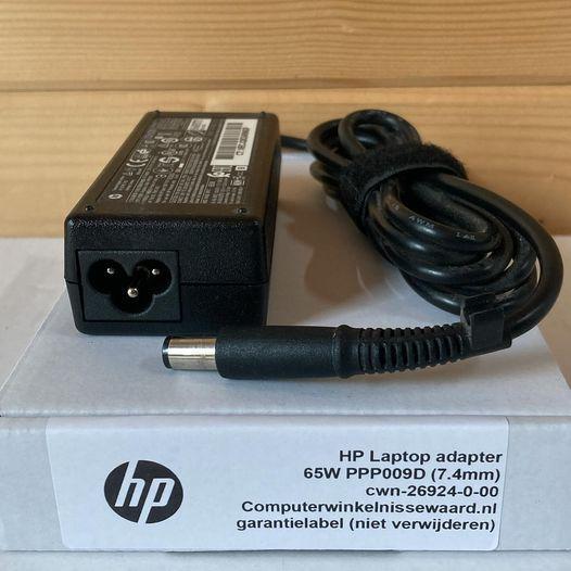HP 65W original adapter Voeding Oplader (7.4mm) PPP009D, Computers en Software, Overige Computers en Software, Gebruikt, Ophalen of Verzenden