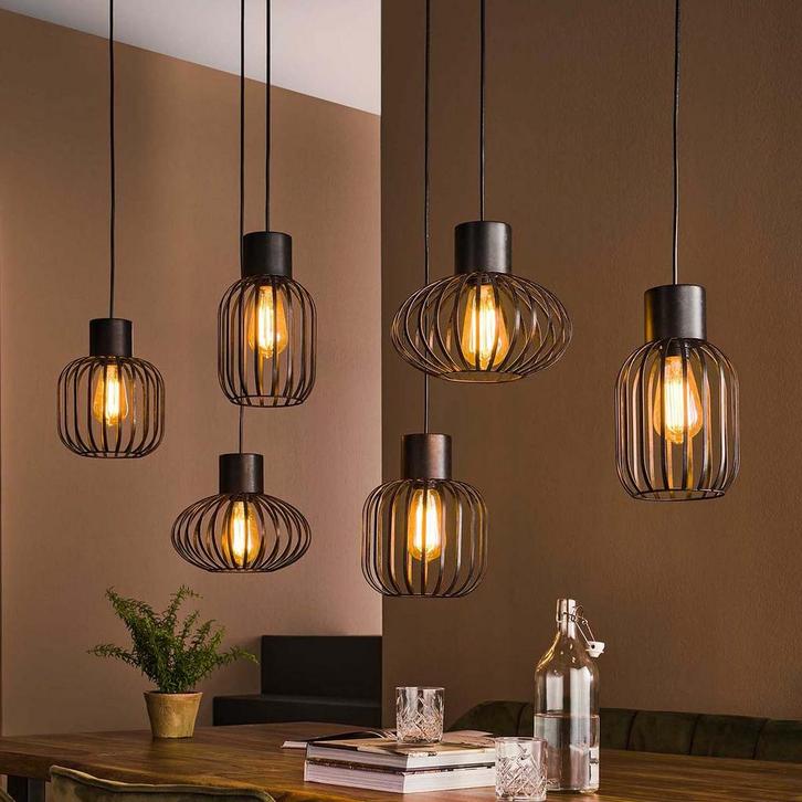 *WOONWINKEL* Eettafel Hanglamp Met Open Kappen, Huis en Inrichting, Lampen | Hanglampen, Nieuw, Verzenden