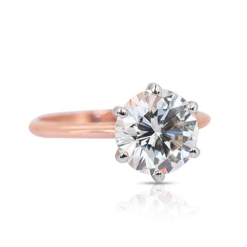 Ring - 18 karaat Roségoud - 3.01ct. tw. Diamant (Natuurlijk), Sieraden, Tassen en Uiterlijk, Ringen