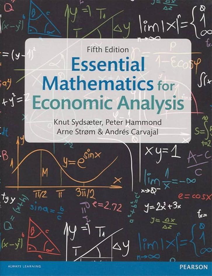 Essential Mathematics for Economic Analysis 9781292074610, Boeken, Studieboeken en Cursussen, Zo goed als nieuw, Verzenden