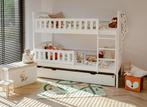 Stapelbed IGNAS - 90x200 cm - te splitsen tot 2 bedden - wit, Kinderen en Baby's, Kinderkamer | Stapelbedden en Hoogslapers, Nieuw