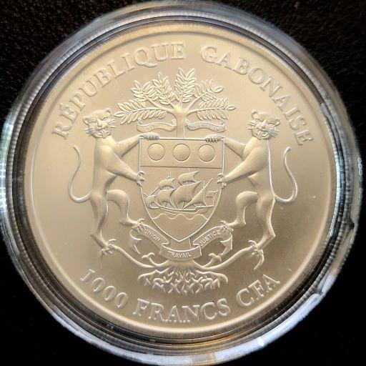 Gabon Springbok 1 oz 2018, Postzegels en Munten, Munten | Afrika, Losse munt, Zilver, Overige landen, Verzenden