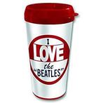 Koffiemok - Travel Mug - BEATLES-I LOVE THE BEATLES, Verzamelen, Muziek, Artiesten en Beroemdheden, Zo goed als nieuw, Verzenden