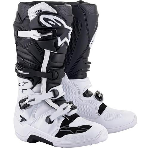 Crosslaarzen Alpinestars Tech 7 Zwart/Wit – MAAT 47, Motoren, Kleding | Motorkleding, Nieuw met kaartje, Motorcrosskleding, Verzenden