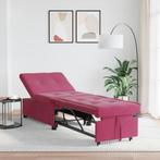 vidaXL 3-in-1 Ligbed Bordeauxrood Fluweel, Verzenden, Nieuw, Stof, Minder dan 150 cm